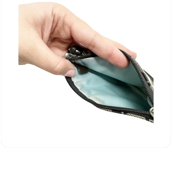 Coach Signature Monogram Jacquard C Logo Coin Purse - 4.5"L x 3.25"H x 1"D - Picture 2 of 6